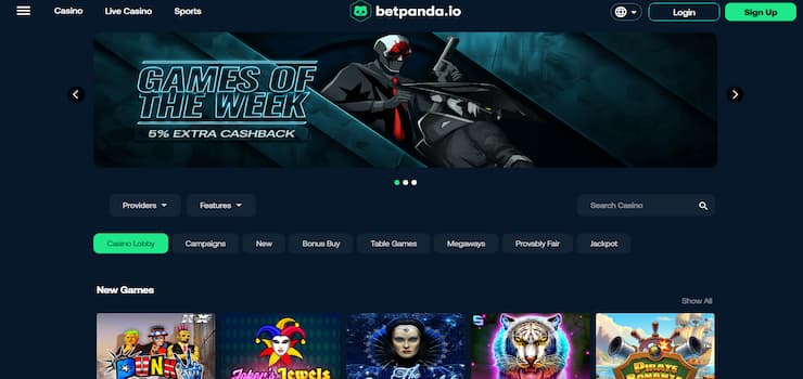 Betpanda Live Crypto Casino