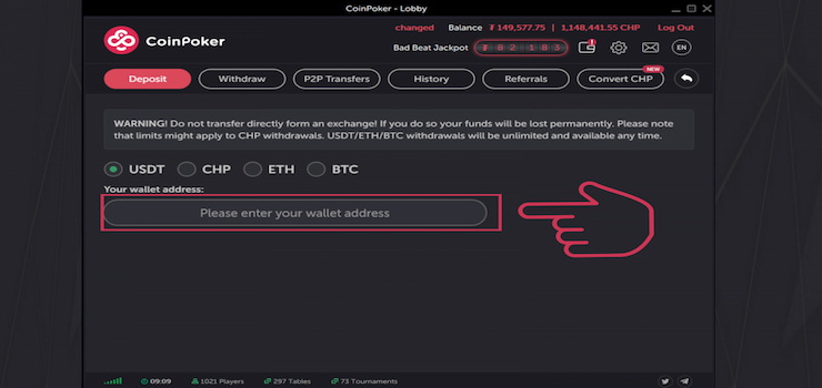coinpoker funding options 