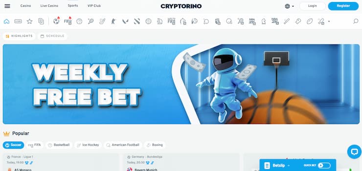 Crypto Sports Betting With Cryptorino