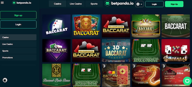 BetPanda Bitcoin Baccarat