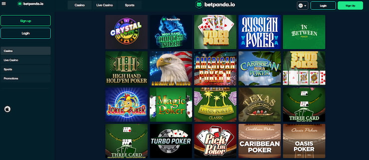 BetPanda Bitcoin Video Poker