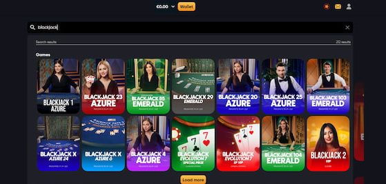 Instant Casino ETH Blackjack