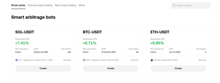 OKX’s arbitrage bots profit from price differences across crypto markets, saving you time and energy.