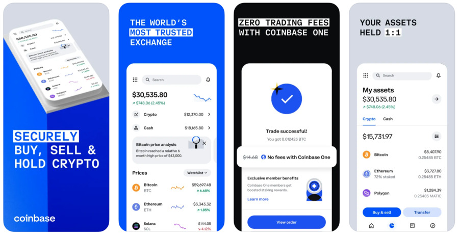 From Coinbase’s app, you can buy/sell over 240 cryptocurrencies, trade NFTs, stake your digital assets, and more!