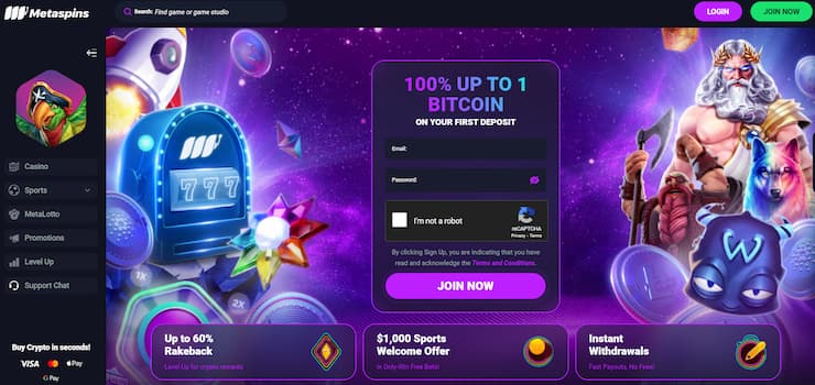 Metaspins Australian Bitcoin Casino