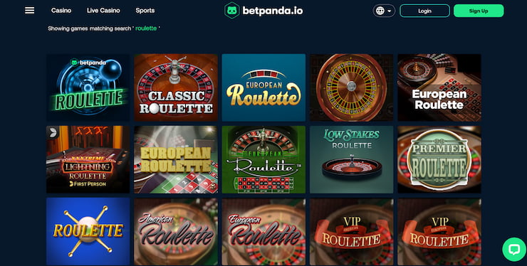 Roulette Games at BetPanda