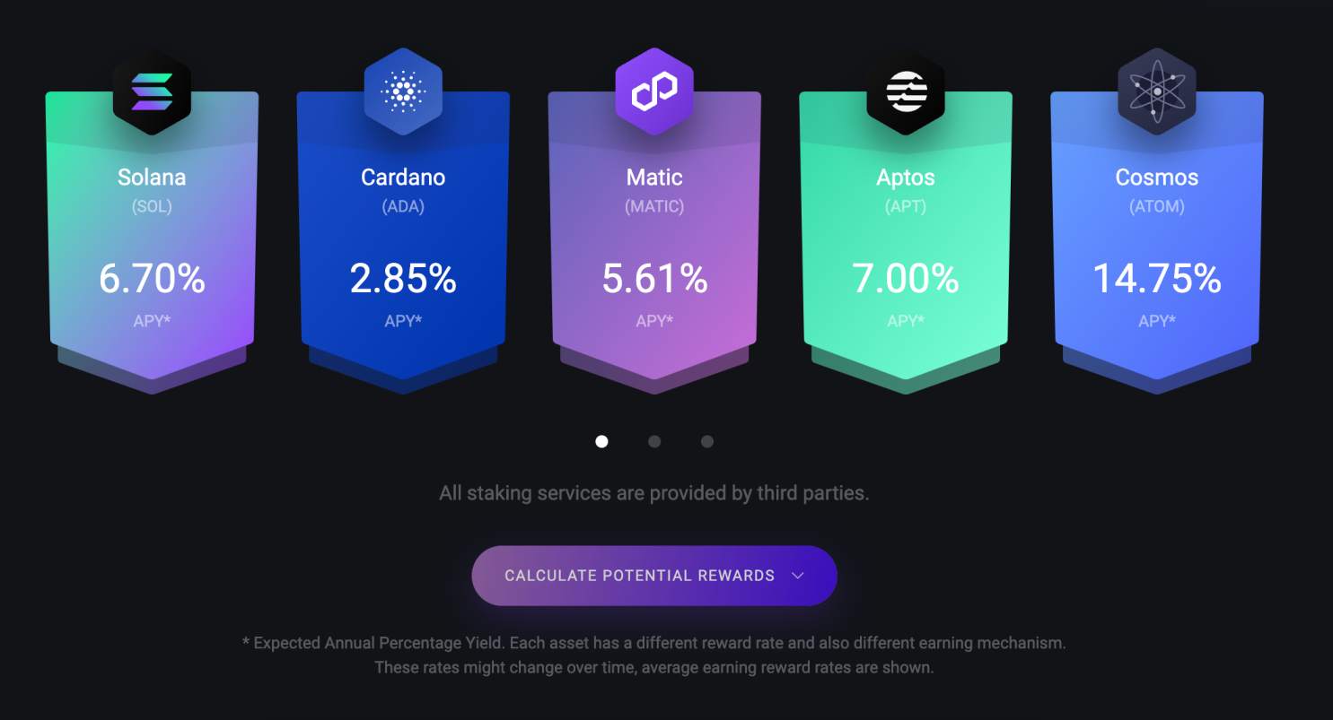 Exodus staking 