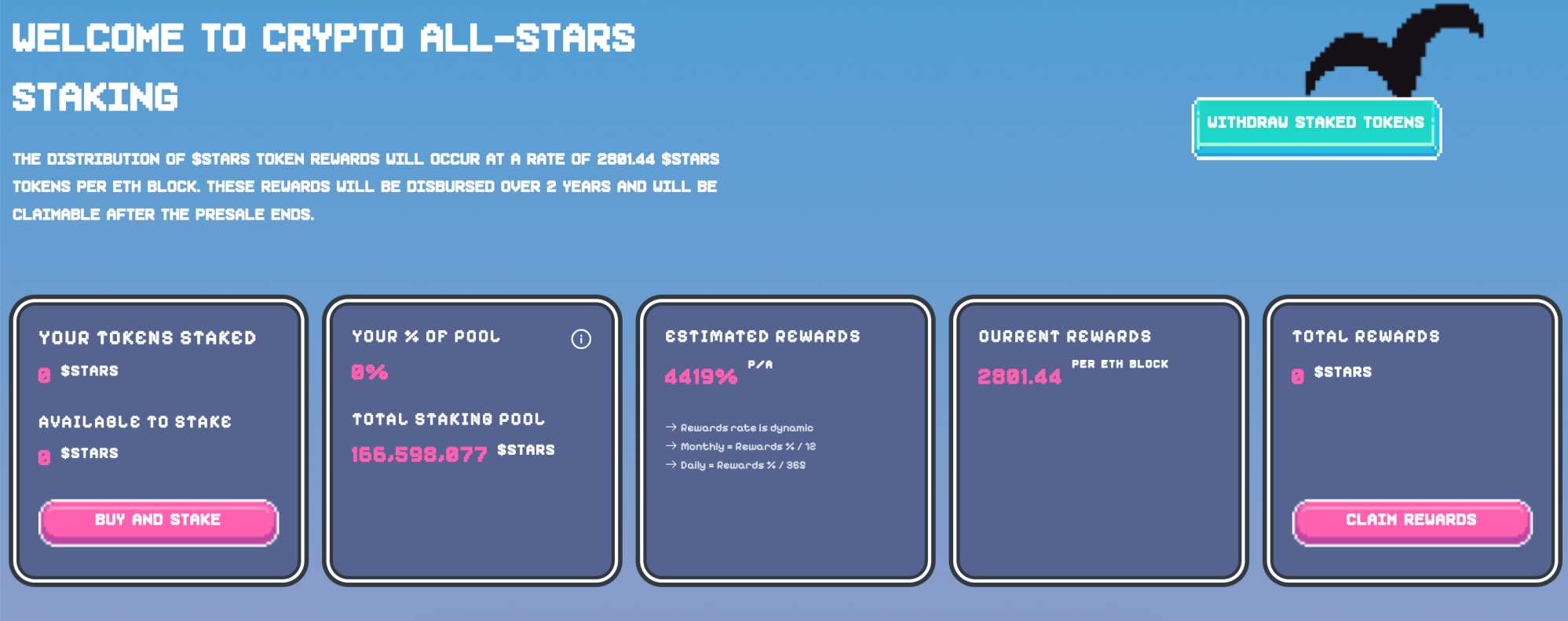 Crypto All-Stars staking 