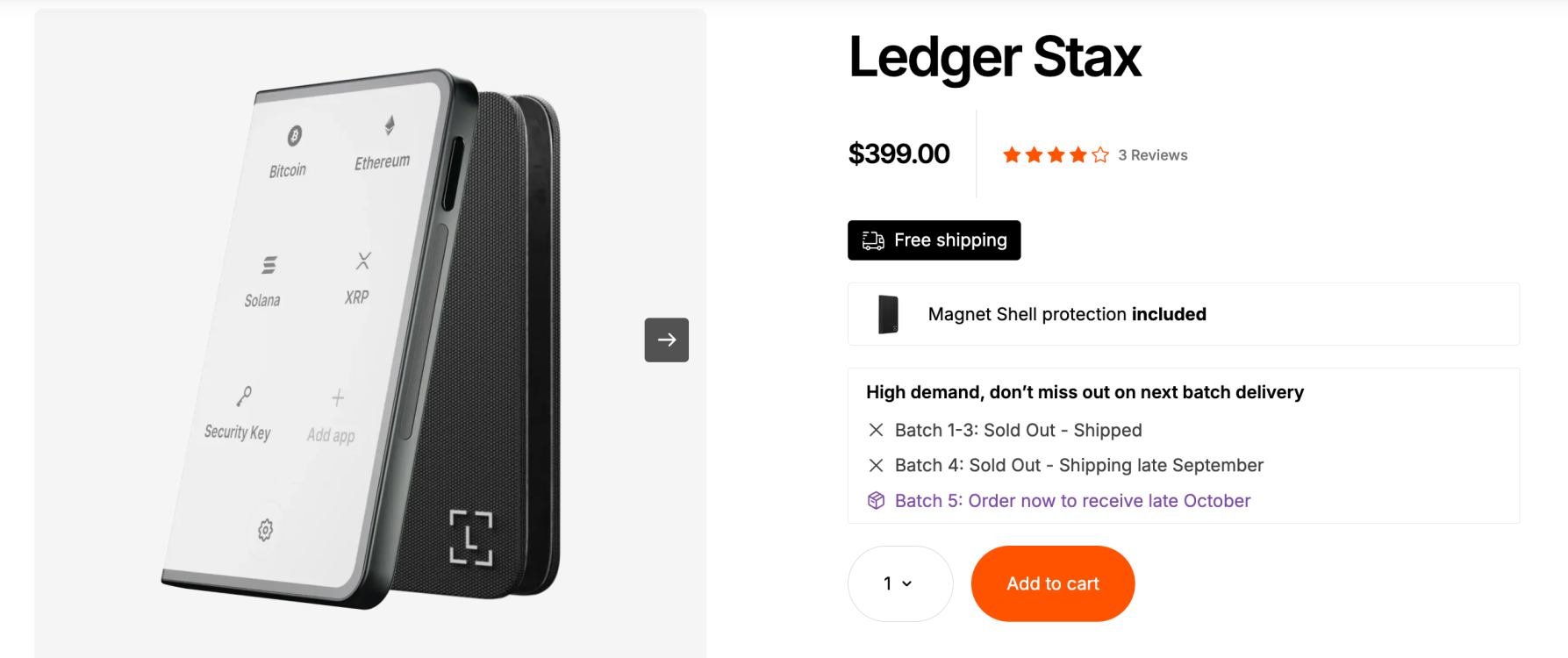 Ledger Stax