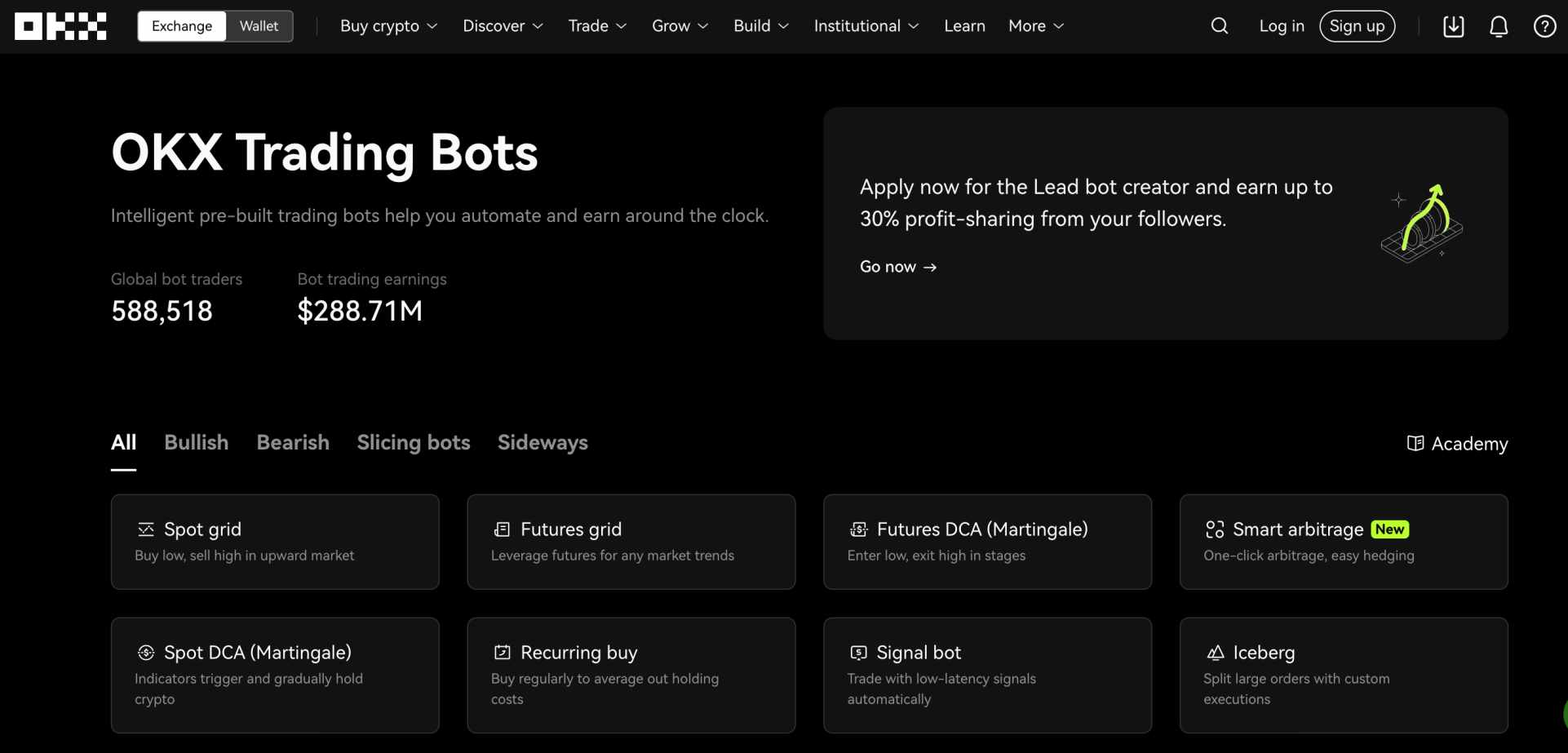 OKX trading bots