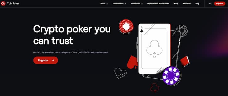 best Tether poker sites - CoinPoker