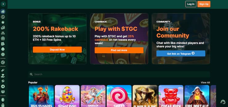 Cardano Casino Games At TG Casino