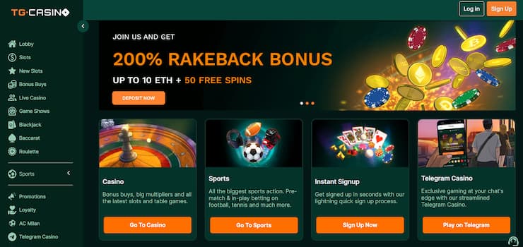 TG Casino XRP Betting Site