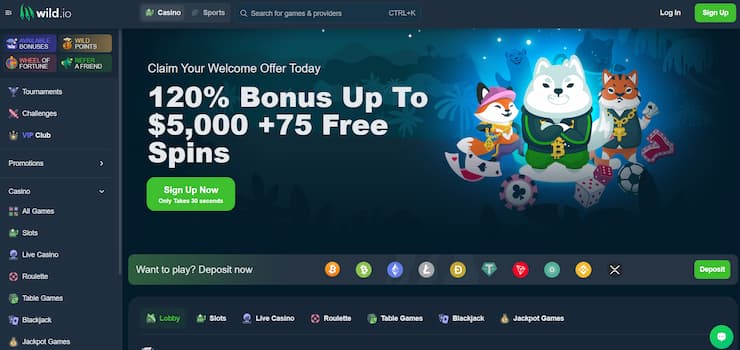 wild.io bitcoin casino games canada