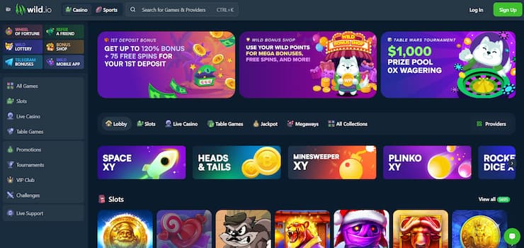 Cardano Casino Games At Wild.io