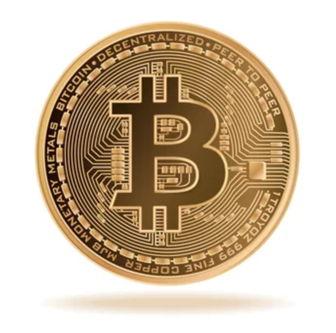 Bitcoin Logo Stock Image