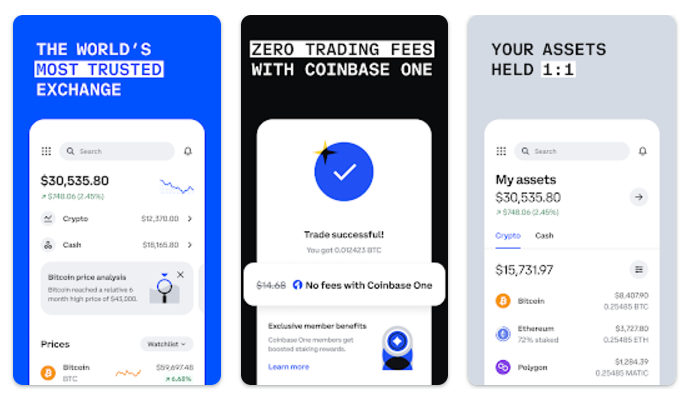 A look at the Coinbase Android app