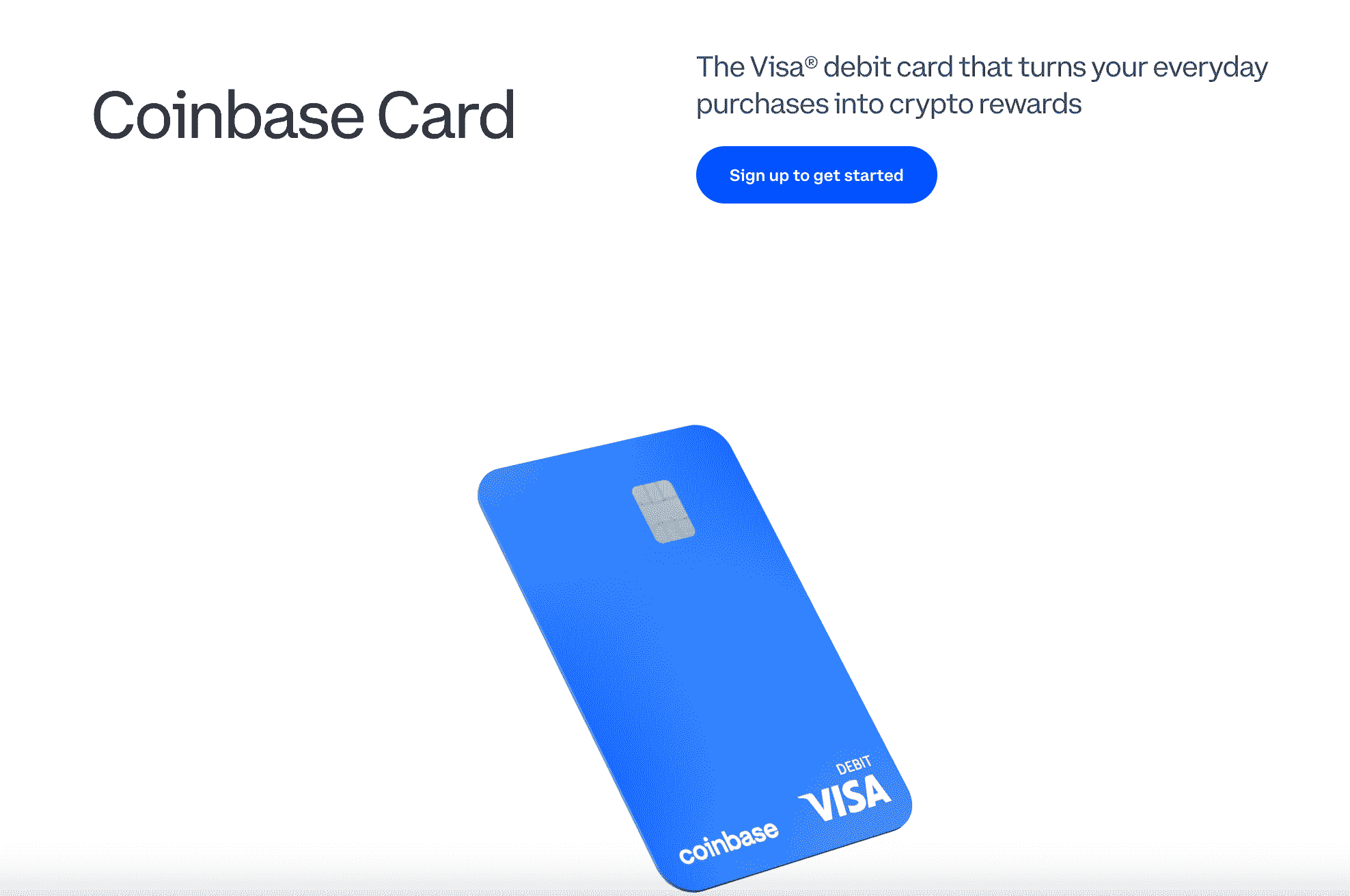 Coinbase card home