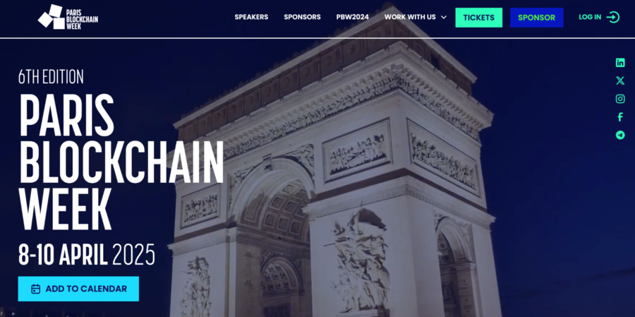 Devour croissants and macarons during the Paris Blockchain Week on April 8–10, 2025!