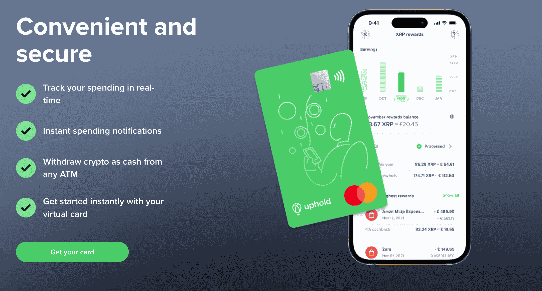 Uphold secure wallet