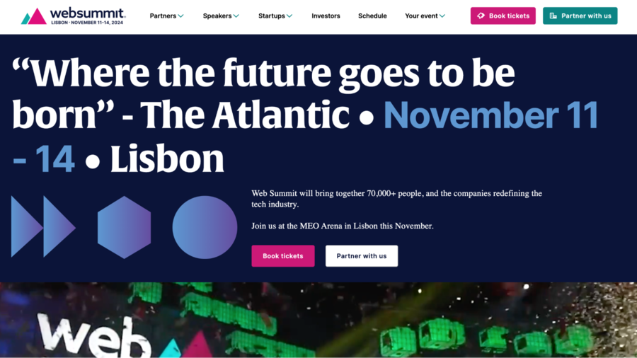 Get a taste of stunning Lisbon and see where the exciting world of tech is heading over the next decade at the Web Summit!